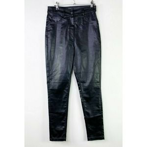 Kasha Coated Waxed Viscose Shimmery Skinny Pants38